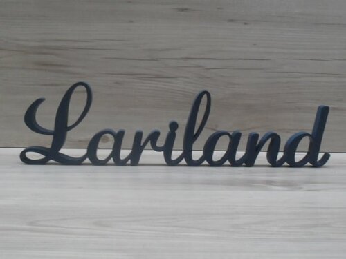 Nome em mdf - Peça de Mesa Linha as - Lariland 10 cm