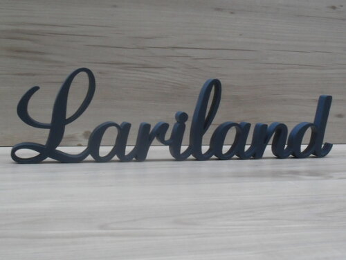 Nome em mdf - Peça de Mesa Linha as - Lariland 10 cm
