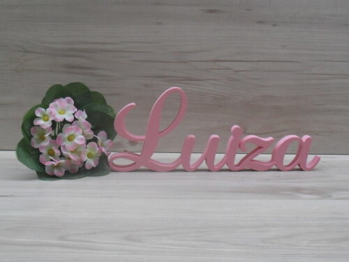 Nome em mdf - Peça de Mesa Linha as - Luiza 10 cm