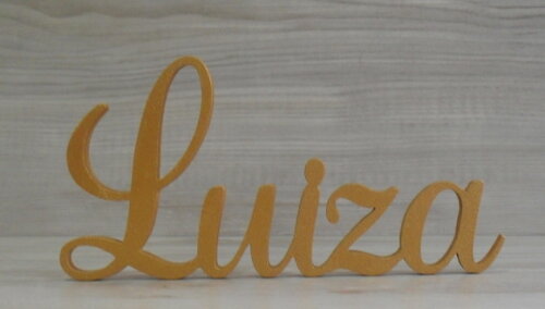 Nome em mdf - Peça de Mesa Linha as - Luiza 13 cm