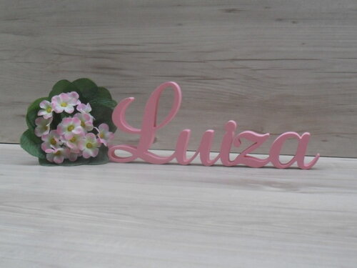 Nome em mdf - Peça de Mesa Linha as - Luiza 10 cm