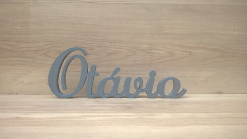 Nome em mdf - Peça de Mesa Linha as - Otávio 13 cm