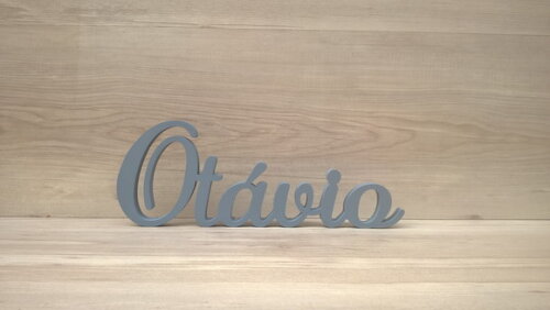 Nome em mdf - Peça de Mesa Linha as - Otávio 13 cm