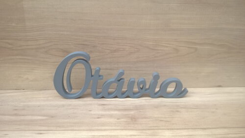 Nome em mdf - Peça de Mesa Linha as - Otávio 13 cm