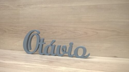 Nome em mdf - Peça de Mesa Linha as - Otávio 13 cm