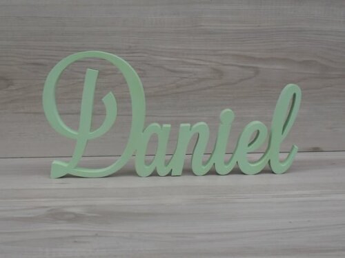 Nome em mdf - Peça de Mesa Linha Ls - Daniel 10 cm