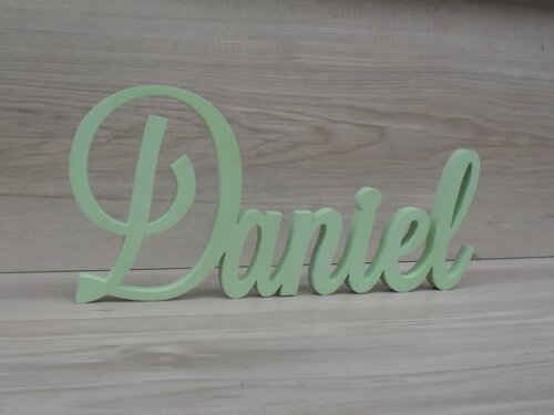 Nome em mdf - Peça de Mesa Linha Ls - Daniel 10 cm