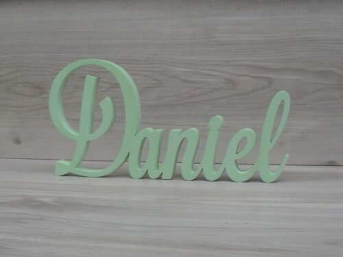 Nome em mdf - Peça de Mesa Linha Ls - Daniel 10 cm