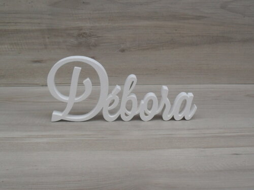 Nome Em Mdf - Peça De Mesa Linha Ls - Débora 10 Cm