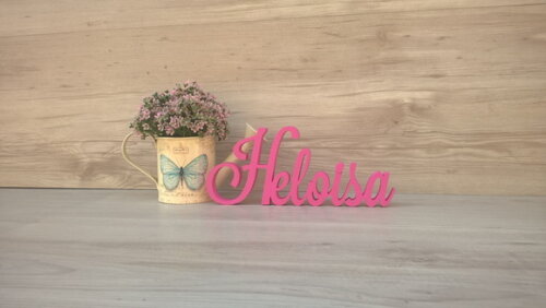 Nome Em Mdf - Peça De Mesa Linha Ls - Heloisa 10 Cm