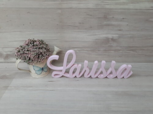 Nome em mdf - Peça de Mesa Linha Ls - Larissa 13 cm