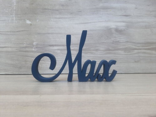 Nome em mdf - Peça de Mesa Linha Ls - Max - 10 cm