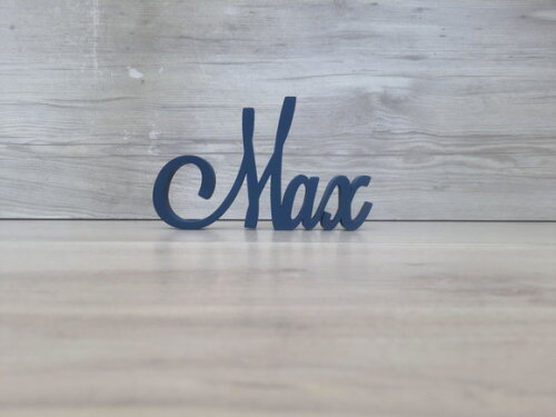 Nome em mdf - Peça de Mesa Linha Ls - Max - 10 cm