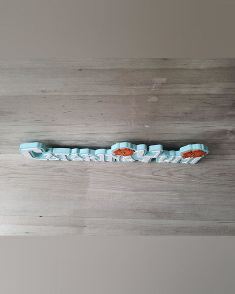 Nome em mdf - Peça de Mesa Tema Moana - Catarina Yumi 12 cm