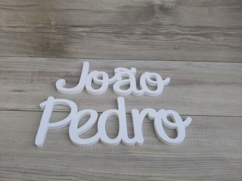 Nome Parede Personalizado em mdf - João Pedro - Linha Ps