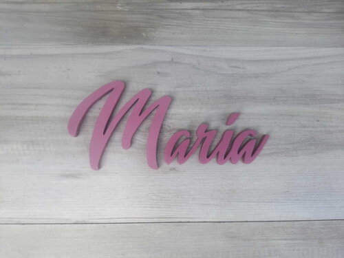 Nome Parede Personalizado em mdf - Maria - Linha Bt