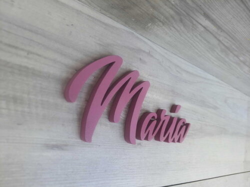 Nome Parede Personalizado em mdf - Maria - Linha Bt