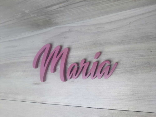 Nome Parede Personalizado em mdf - Maria - Linha Bt