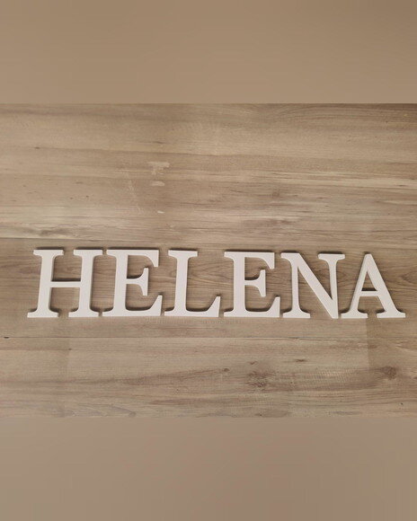 Nome Parede Personalizado em mdf Linha Bs - Helena 15 cm