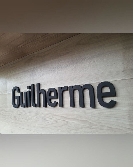 Nome Parede Personalizado em mdf Linha Bh - Guilherme 12 cm