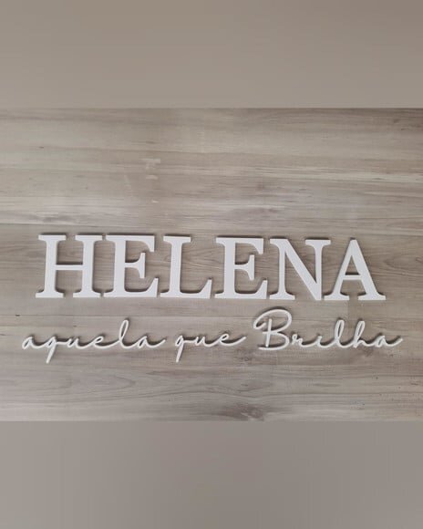 Nome Parede Personalizado mdf - Helena + Significado do Nome