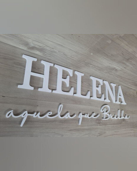 Nome Parede Personalizado mdf - Helena + Significado do Nome