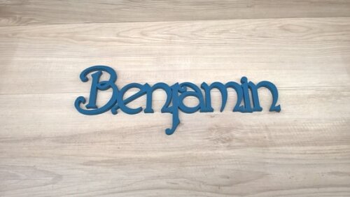 Nomes de Parede - Linha CH - Benjamin - 15 cm