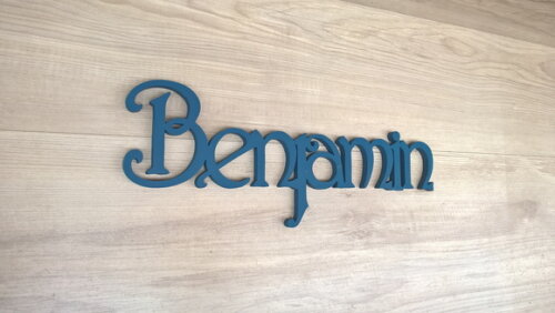 Nomes de Parede - Linha CH - Benjamin - 15 cm