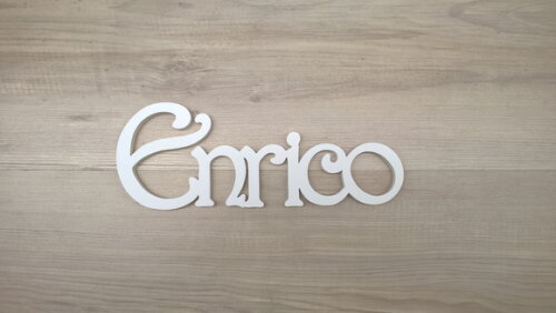 Nomes de Parede - Linha CH - Enrico - 10 cm