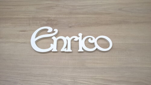 Nomes de Parede - Linha CH - Enrico - 10 cm