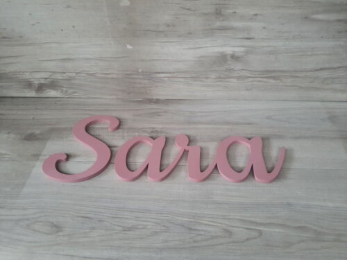 Nomes de Parede em mdf - Linha Ck - Sara - 20 cm