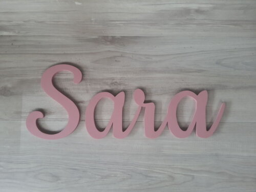 Nomes de Parede em mdf - Linha Ck - Sara - 20 cm