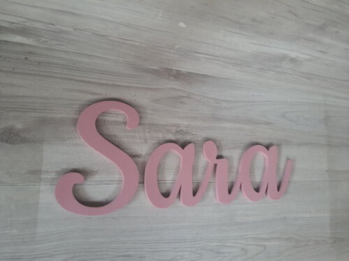 Nomes de Parede em mdf - Linha Ck - Sara - 20 cm