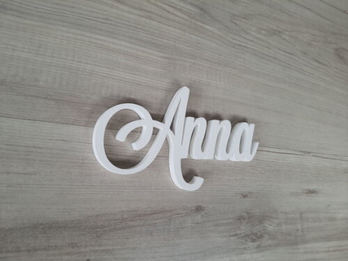Nomes de Parede em mdf - Linha Ls - Anna 10 cm
