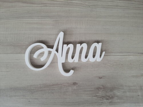 Nomes de Parede em mdf - Linha Ls - Anna 10 cm