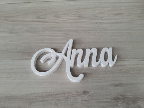 Nomes de Parede em mdf - Linha Ls - Anna 10 cm
