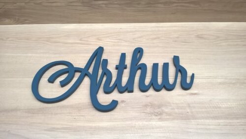 Nomes de Parede em mdf - Linha Ls - Arthur 15 cm