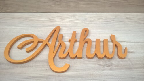 Nomes de Parede em mdf - Linha Ls - Arthur 20 cm