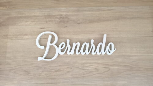 Nomes de Parede em MDF - Linha LS - Bernardo 15 cm