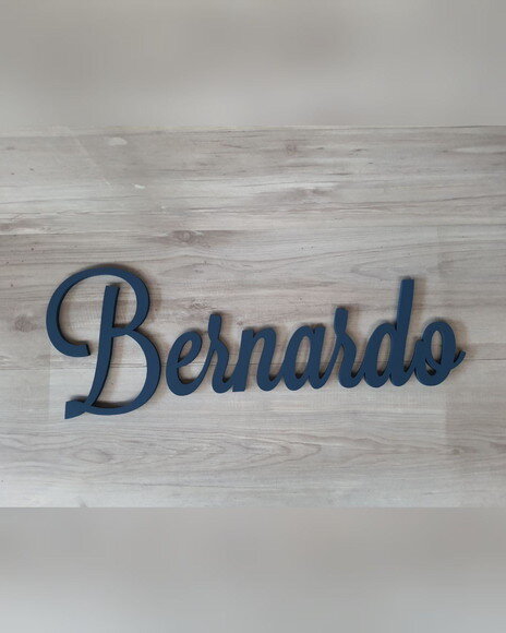 Nomes de Parede em mdf - Linha Ls - Bernardo 25 cm