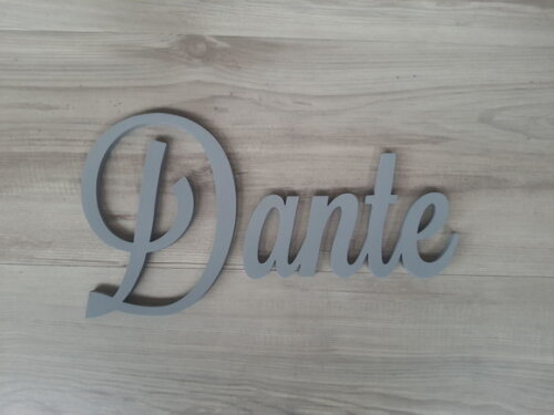 Nomes de Parede em mdf - Linha Ls - Dante 20 cm
