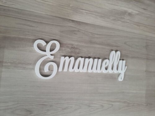 Nomes de Parede em mdf - Linha Ls - Emanuelly - 15 cm