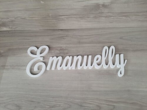 Nomes de Parede em mdf - Linha Ls - Emanuelly - 15 cm