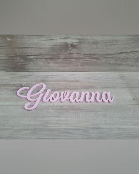 Nomes de Parede em mdf - Linha Ls - Giovanna - 15 cm