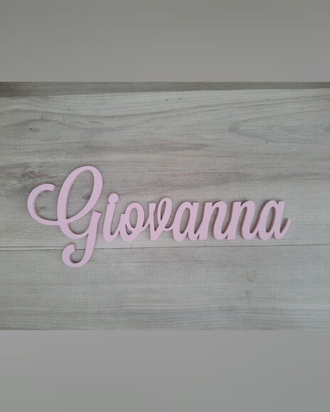 Nomes de Parede em mdf - Linha Ls - Giovanna - 15 cm