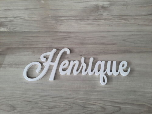 Nomes de Parede em mdf - Linha Ls - Henrique 15 cm