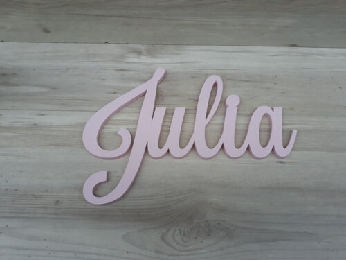 Nomes de Parede em mdf - Linha Ls - Julia 20 cm