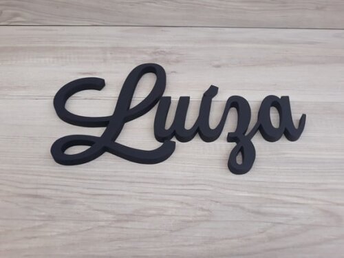 Nomes de Parede em mdf - Linha Ls - Luíza - 15 cm