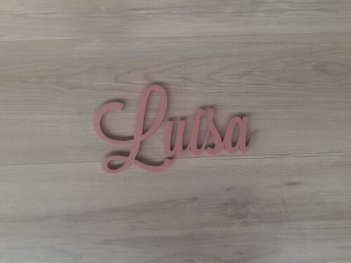 Nomes de Parede em mdf - Linha Ls - Luísa - 15 cm