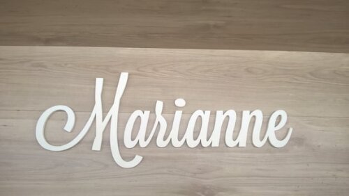 Nomes de Parede em MDF - Linha LS - Marianne - 29 cm